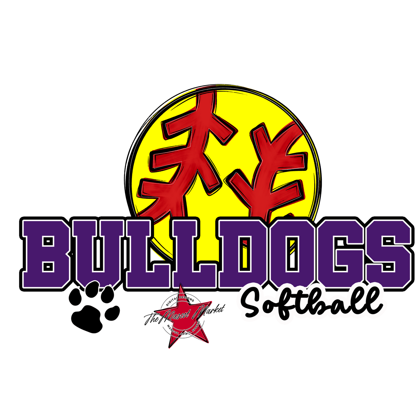 Bulldogs Varsity Softball-Purple