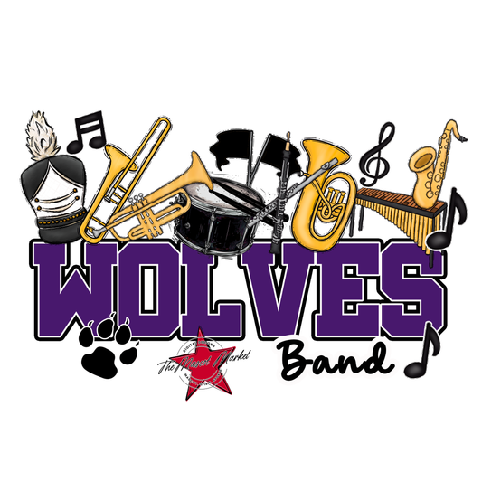 Wolves Varsity Band-Purple
