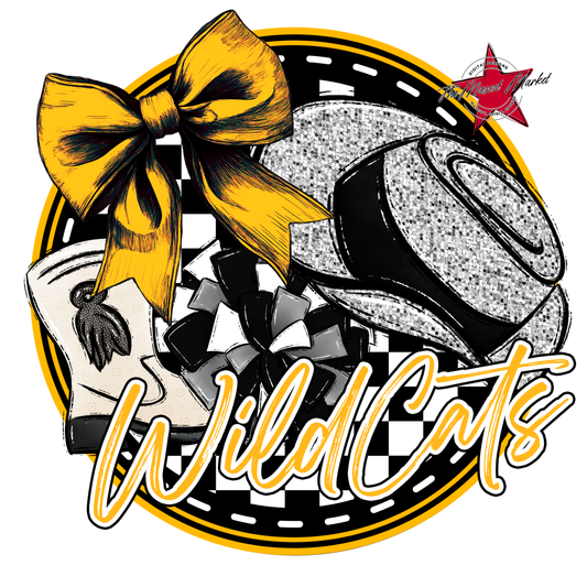 Wildcats Circle Drillteam Design-Yellow