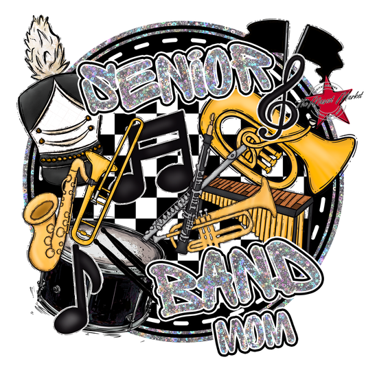 Senior Band Mom Design-Silver