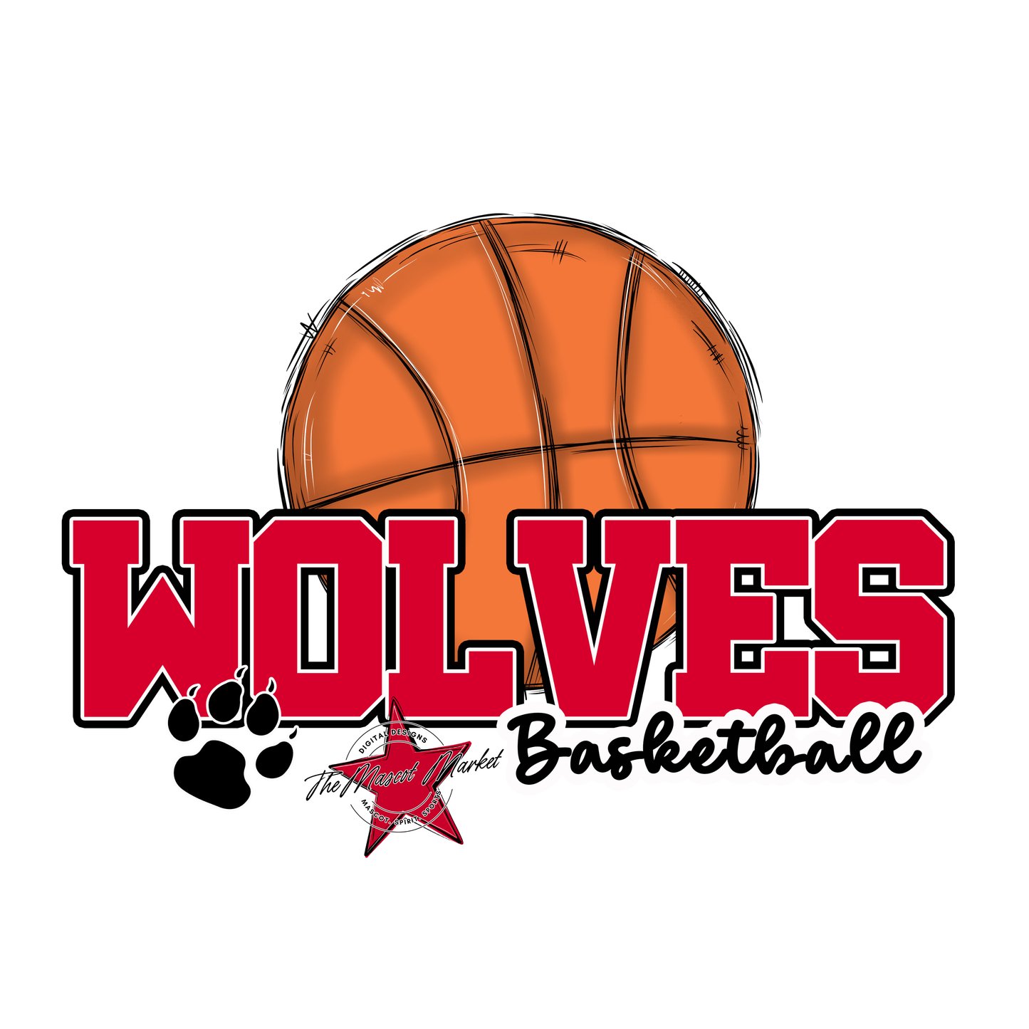 Wolves Varsity Basketball-Red