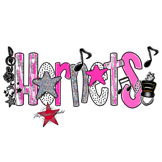 Hornets Band Scrape-Pink