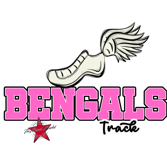 Bengals Varsity Track-Baby Pink