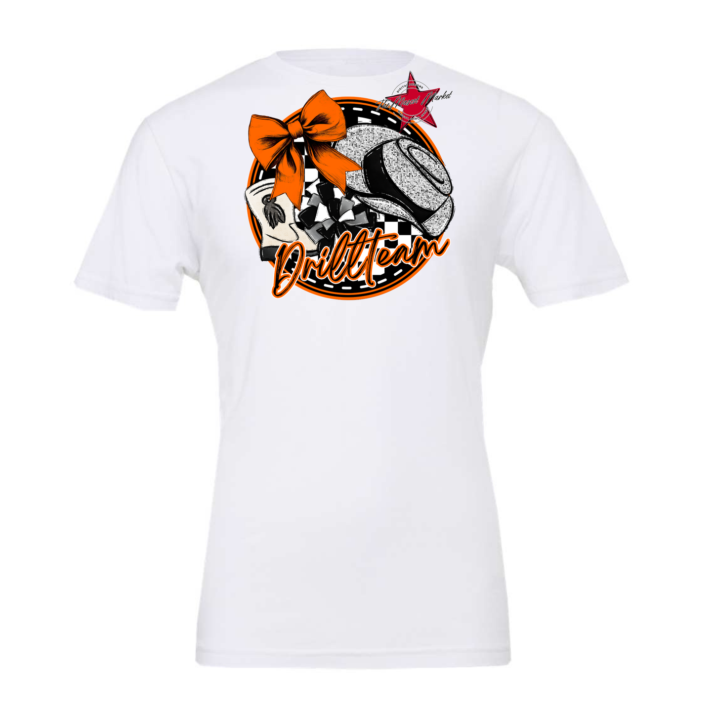 Drill team Circle Design-Orange