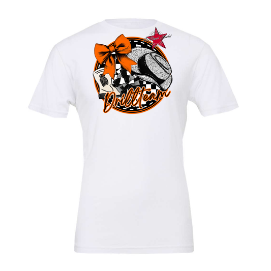 Drill team Circle Design-Orange