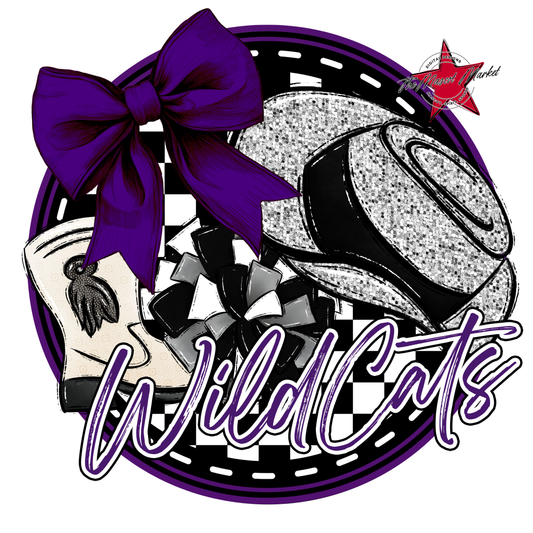 Wildcats Circle Drillteam Design-Purple