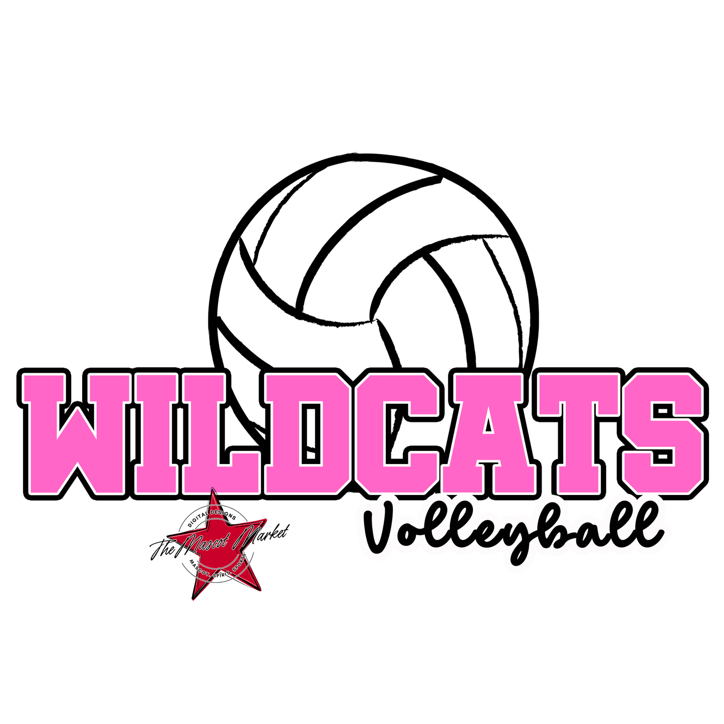 Wildcats Varsity Volleyball-Baby Pink