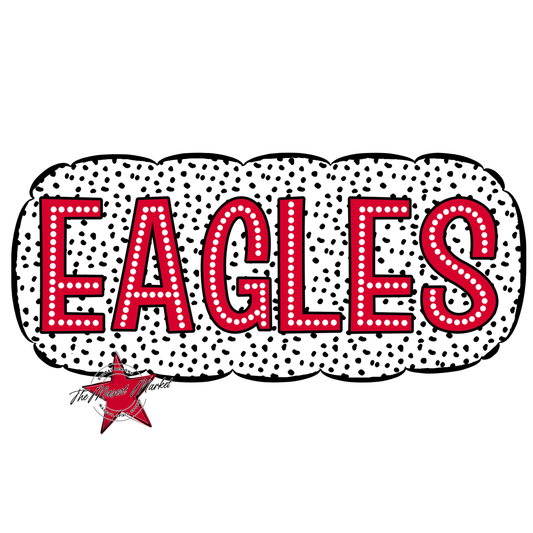 Eagles Cloud Dot Frame-Red
