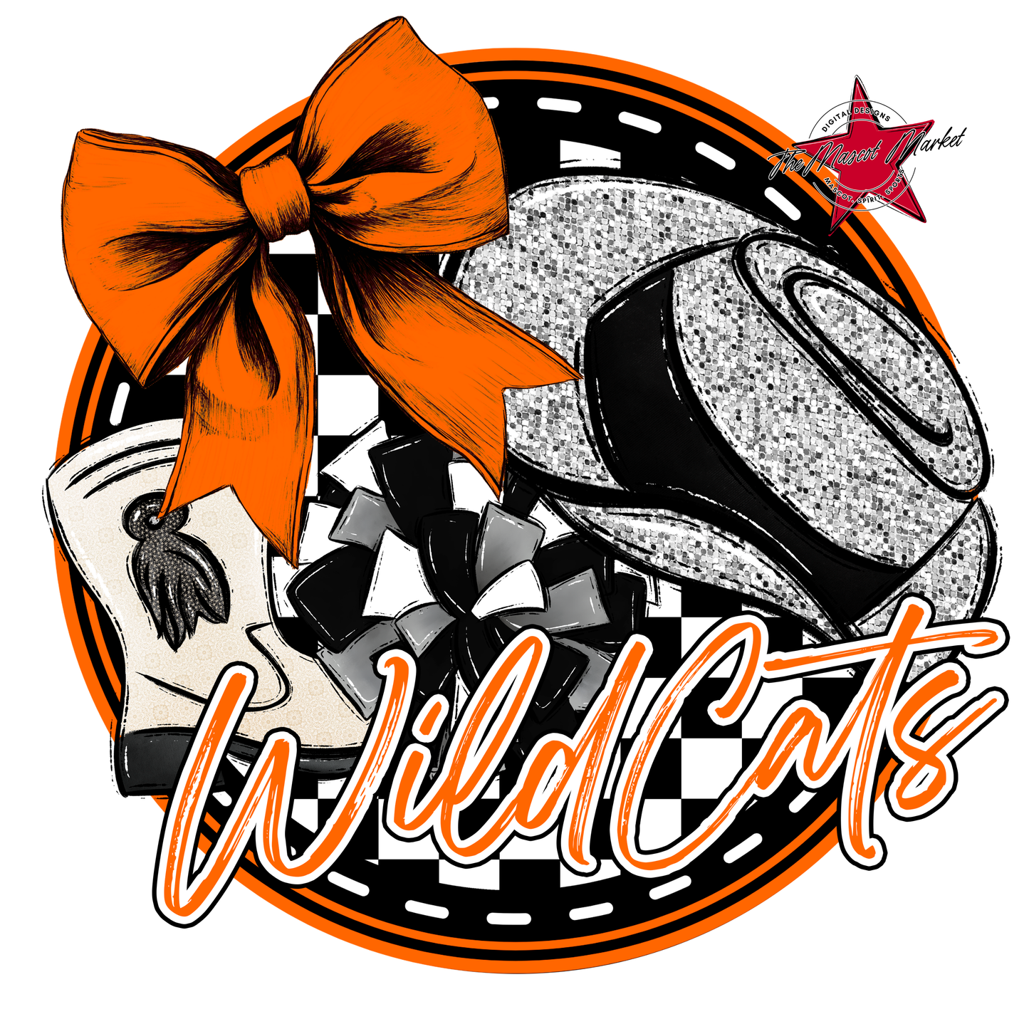 Wildcats Circle Drillteam Design-Orange
