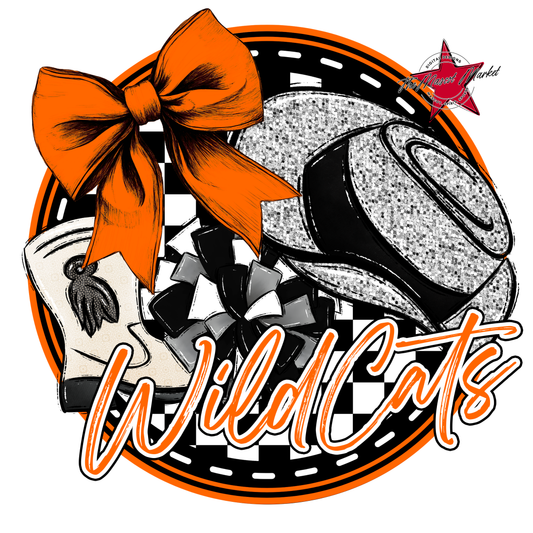 Wildcats Circle Drillteam Design-Orange