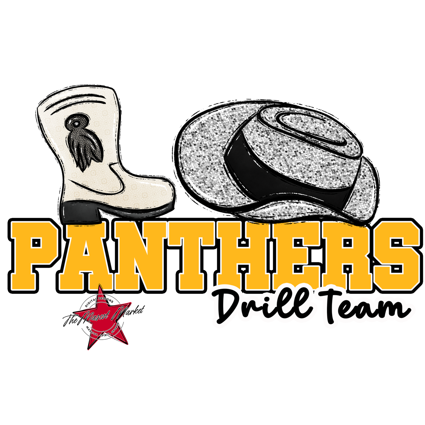 Panthers Varsity Drillteam-Yellow