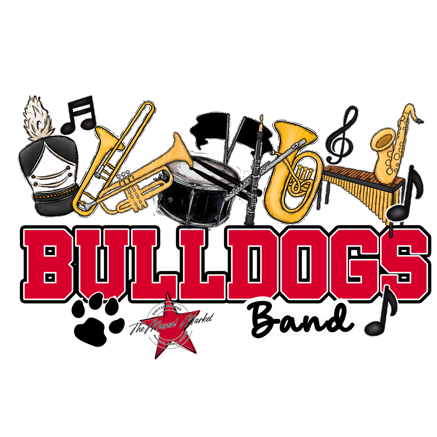 Bulldogs Varsity Band-Red