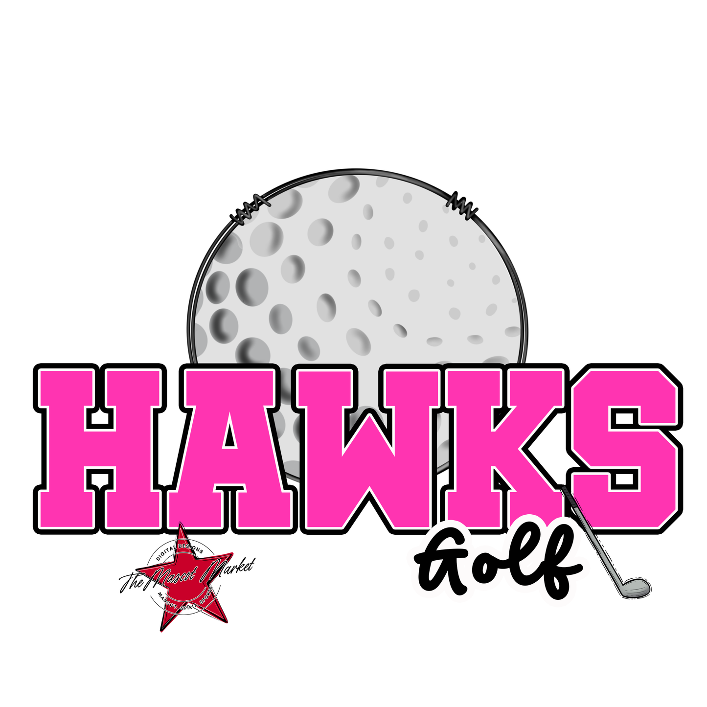 Hawks Varsity Golf-Pink