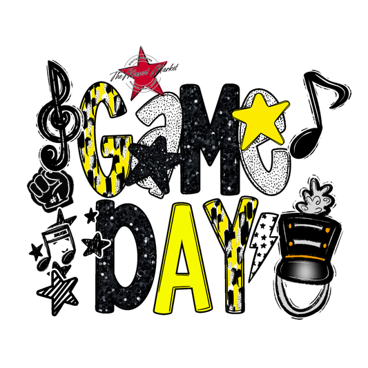 Game Day Scrape-Bright Yellow