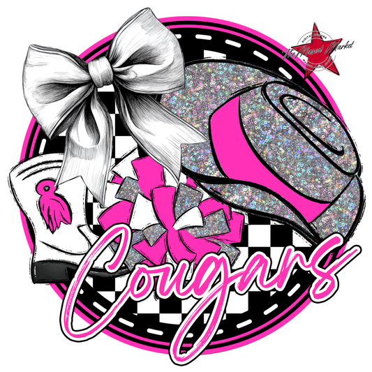 Cougars Circle Drillteam Design-Pink