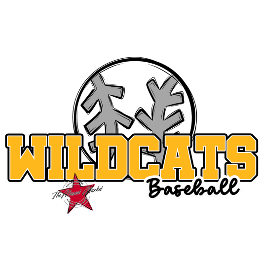 Wildcats Varsity Baseball-Yellow