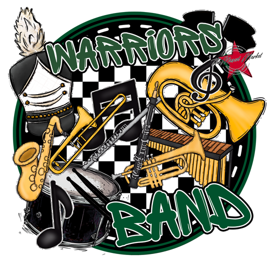Warriors Circle Band Design-Green