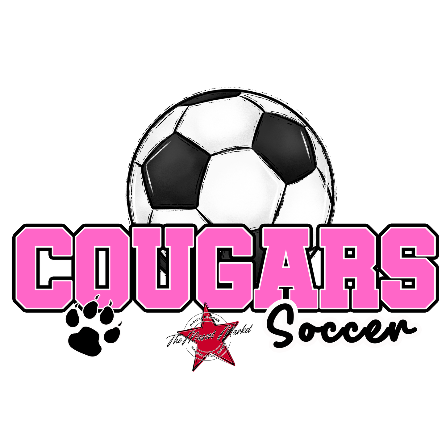 Cougars Varsity Soccer-Baby Pink