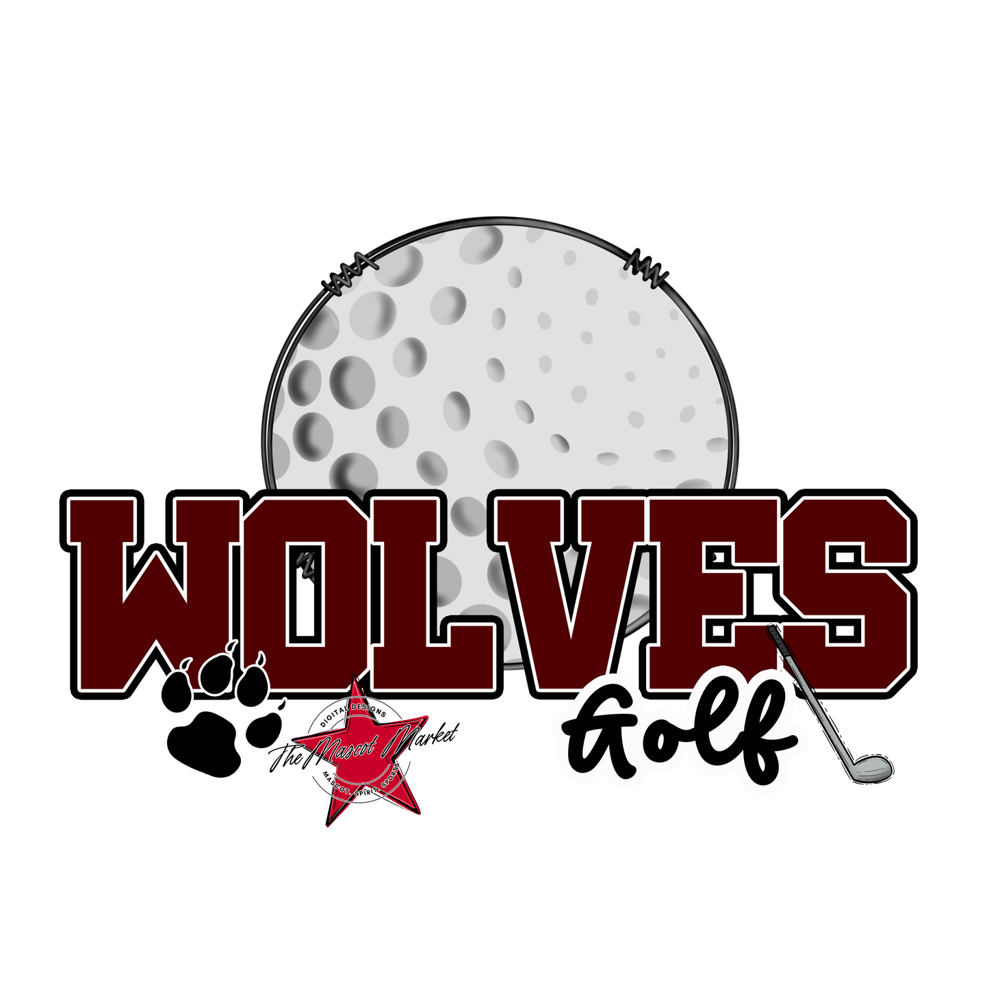 Wolves Varsity Golf-Maroon