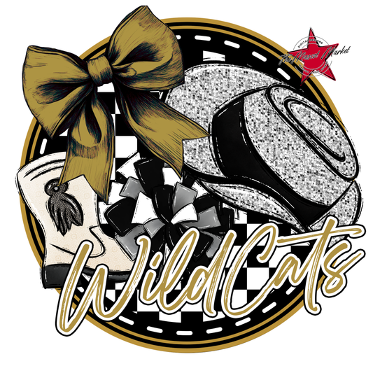 Wildcats Circle Drillteam Design-Gold