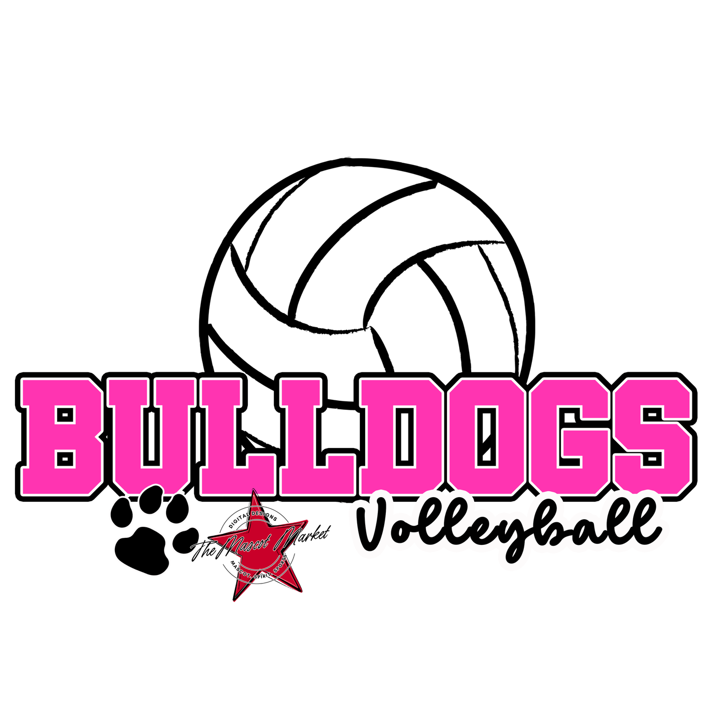 Bulldogs Varsity Volleyball-Pink