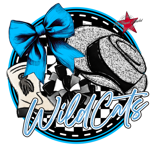 Wildcats Circle Drillteam Design-Carolina Blue