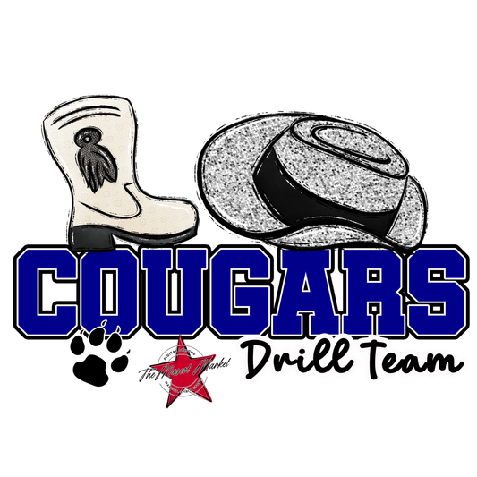 Cougars Varsity Drillteam-Blue