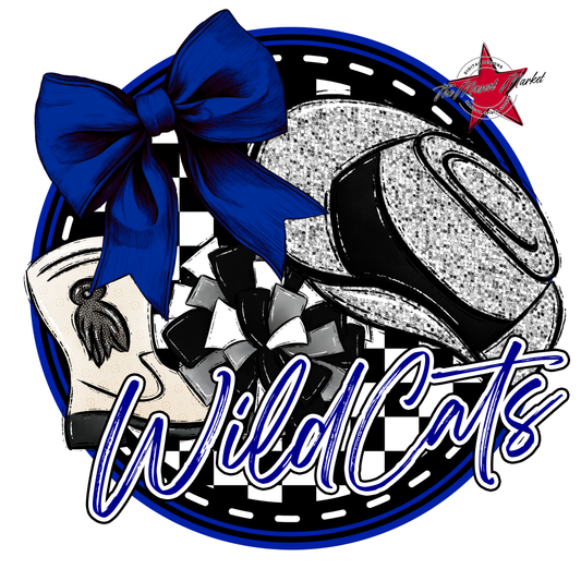 Wildcats Circle Drillteam Design-Blue