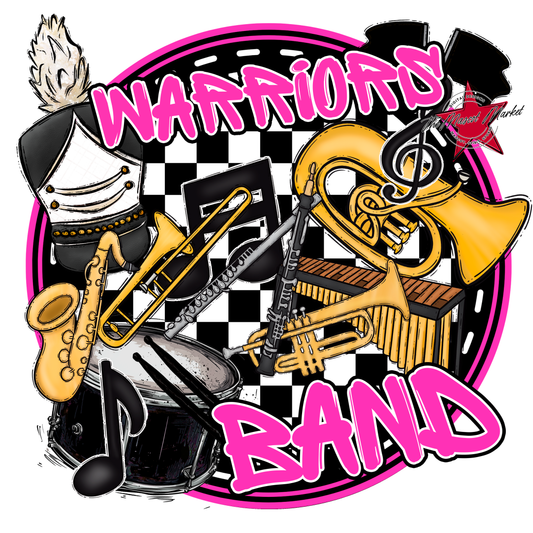 Warriors Circle Band Design-Pink