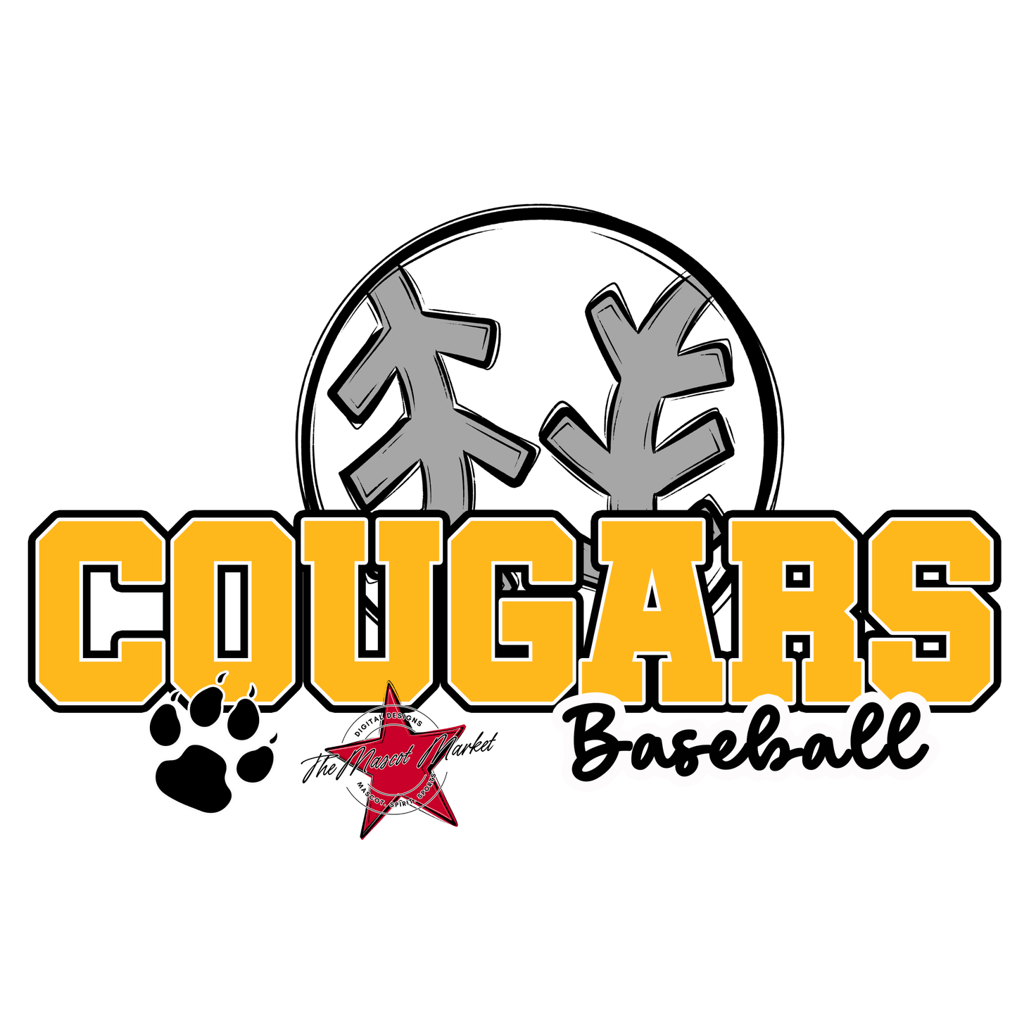 Cougars Varsity Baseball-Yellow