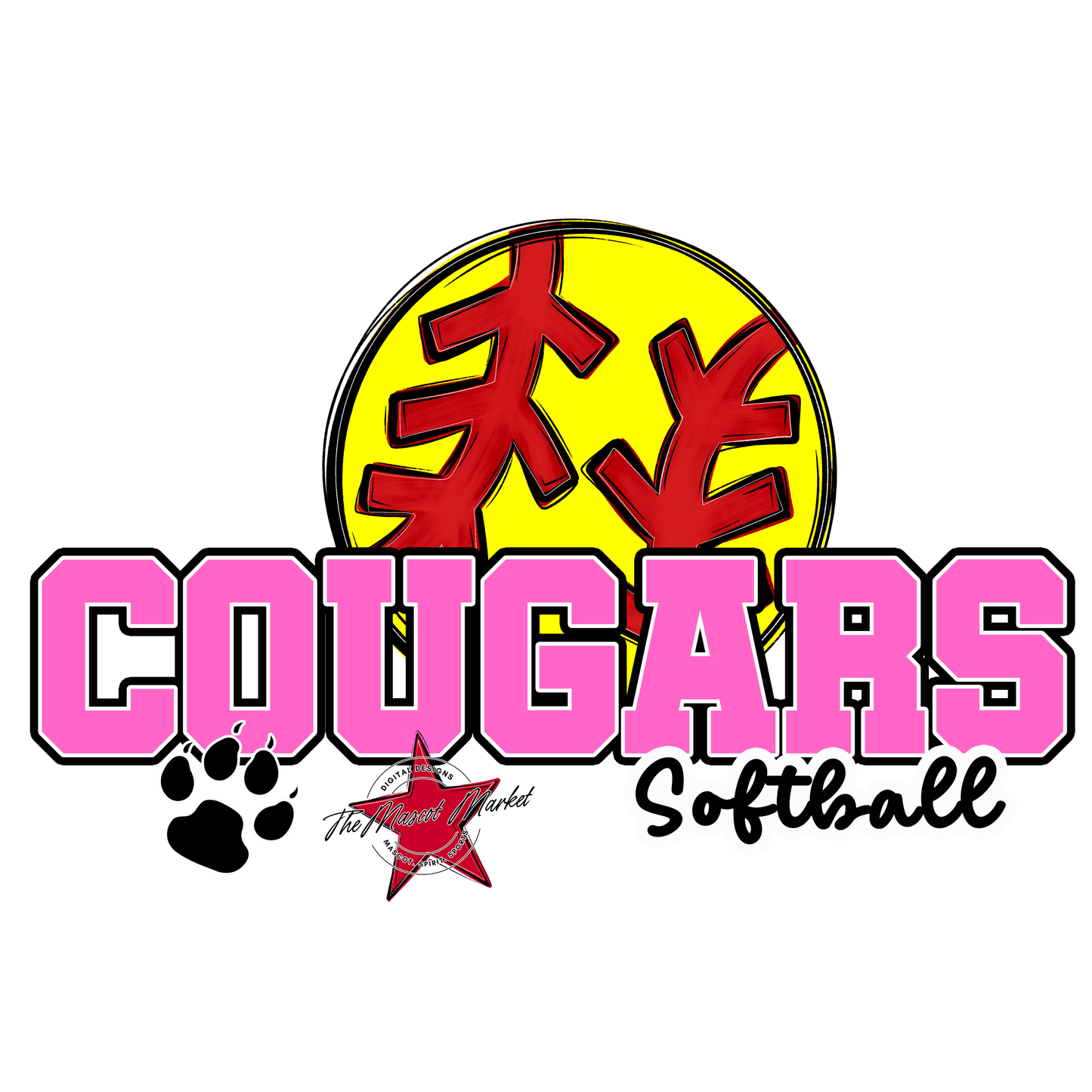 Cougars Varsity Softball-Baby Pink