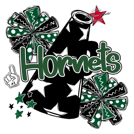 Hornets Alpha Megaphone Design-Green