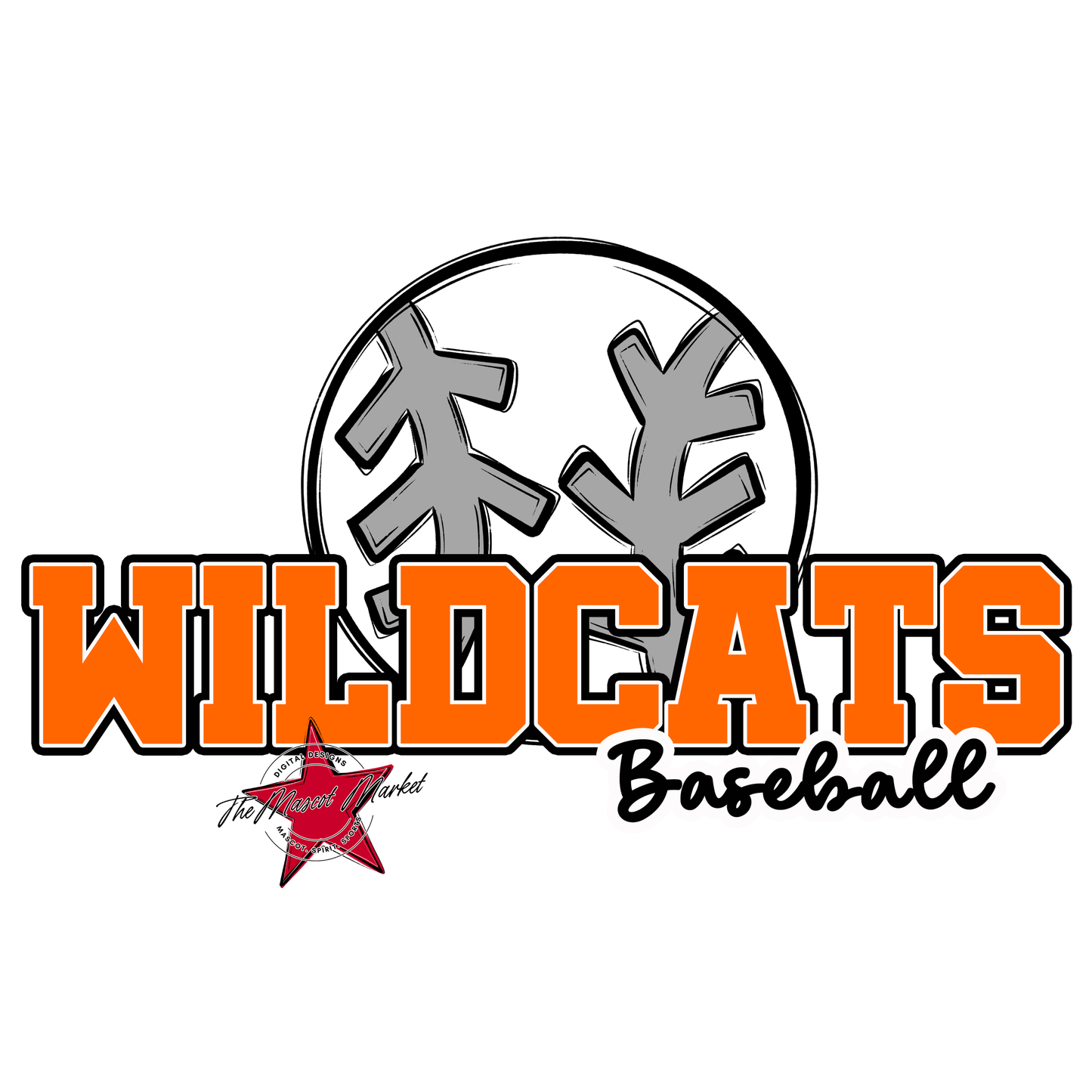 Wildcats Varsity Baseball-Orange