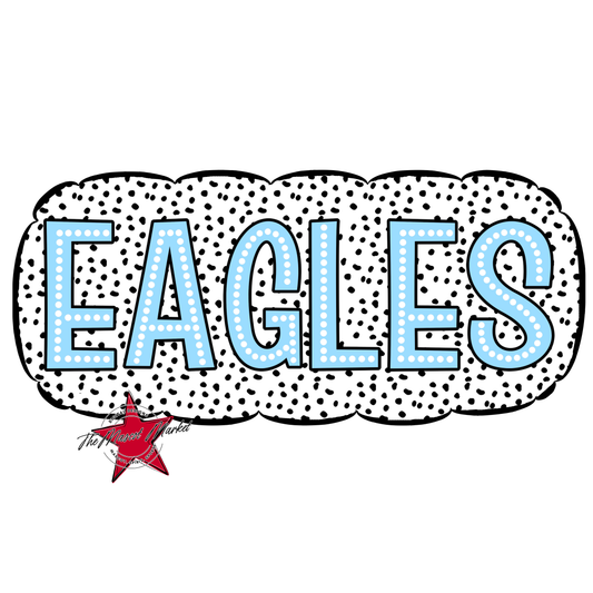 Eagles Cloud Dot Frame-Columbia Blue
