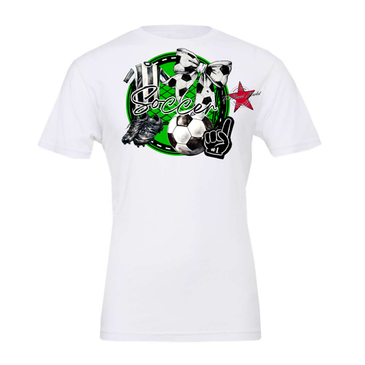 Circle Soccer Design-Bright Green