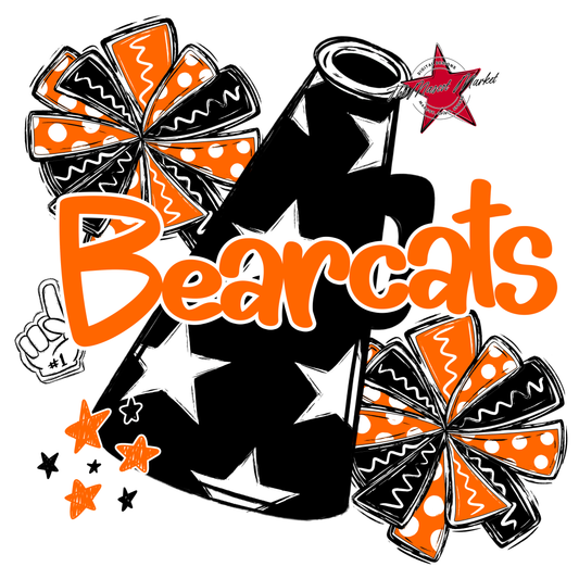 Bearcats Alpha Cheer Megaphone-Orange