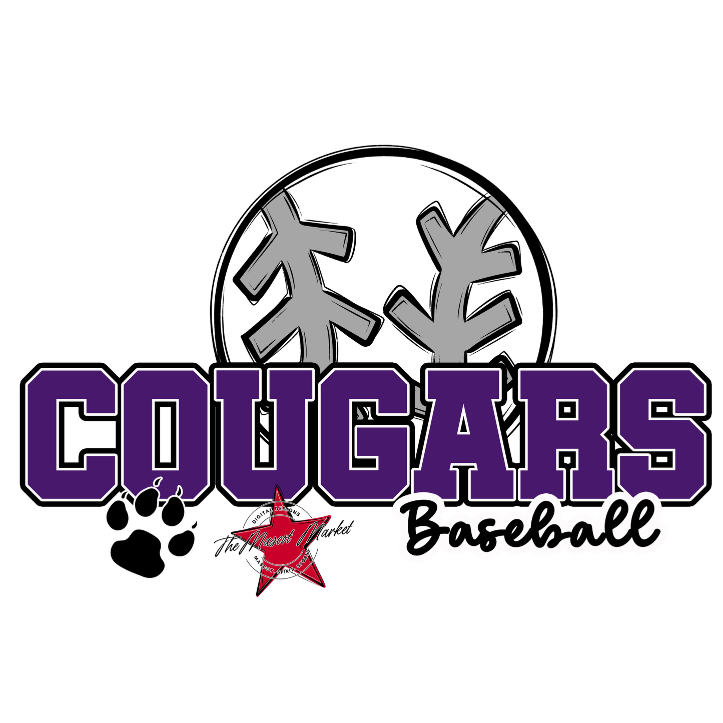 Cougars Varsity Baseball-Purple