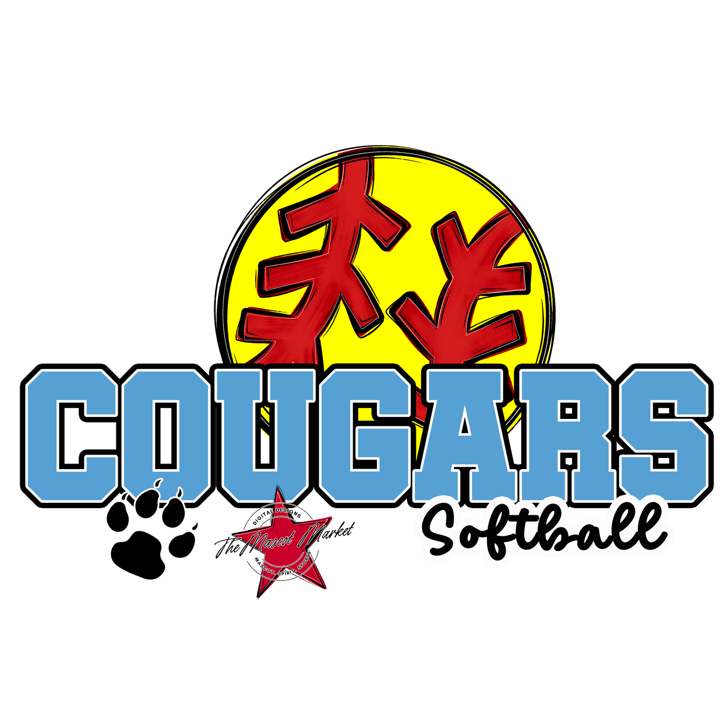 Cougars Varsity Softball-Carolina Blue