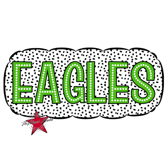 Eagles Cloud Dot Frame-Bright Green