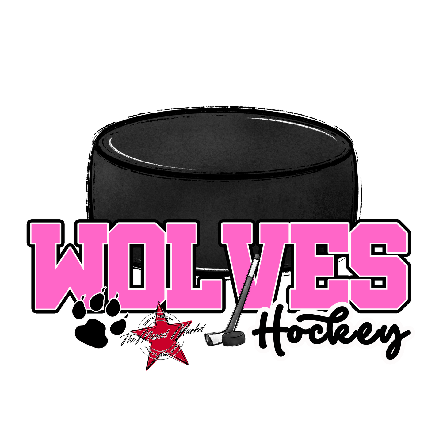 Wolves Varsity Hockey-Baby Pink