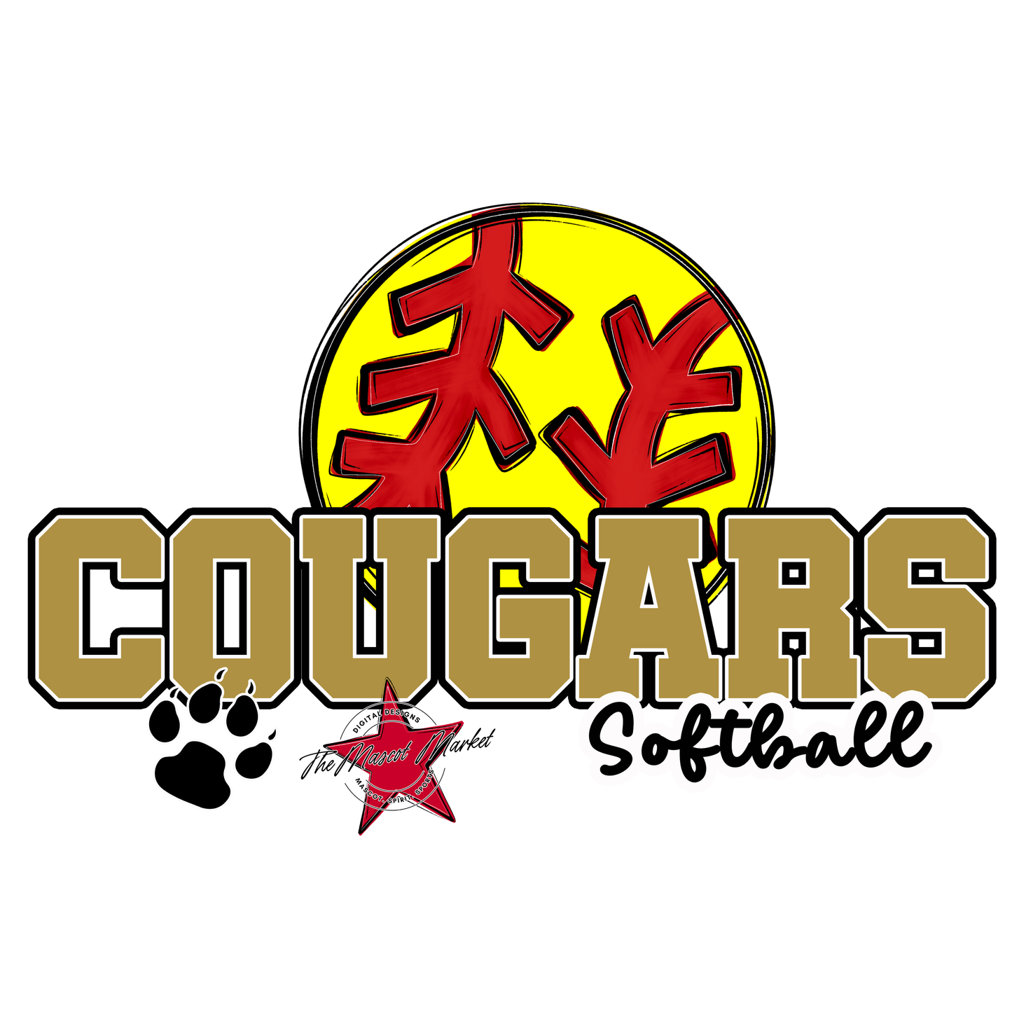 Cougars Varsity Softball-Gold