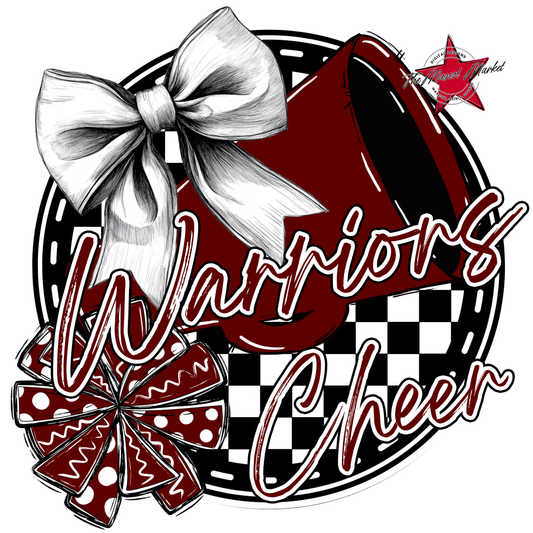 Warriors Circle Cheer Design-Maroon