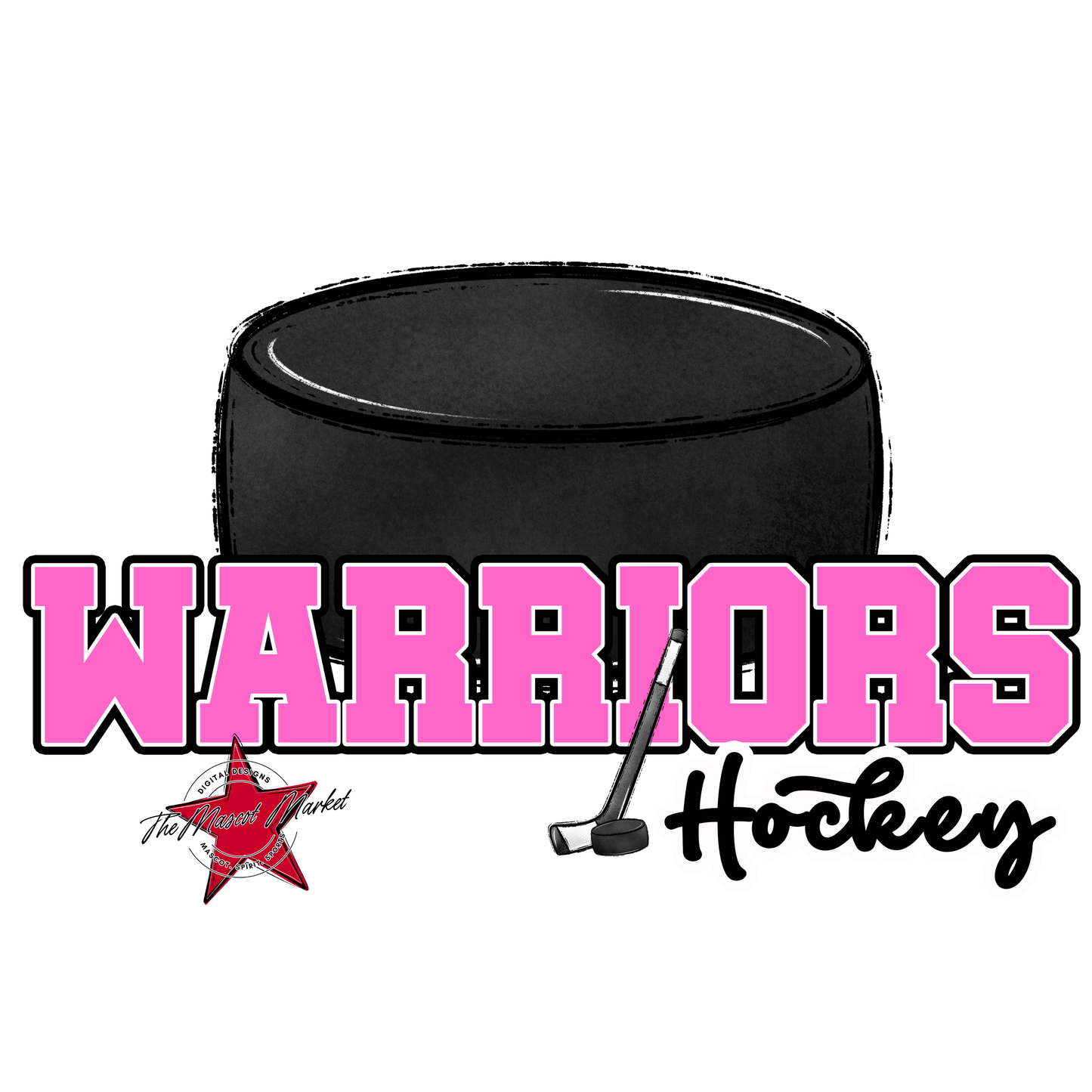 Warriors Varsity Hockey-Baby Pink