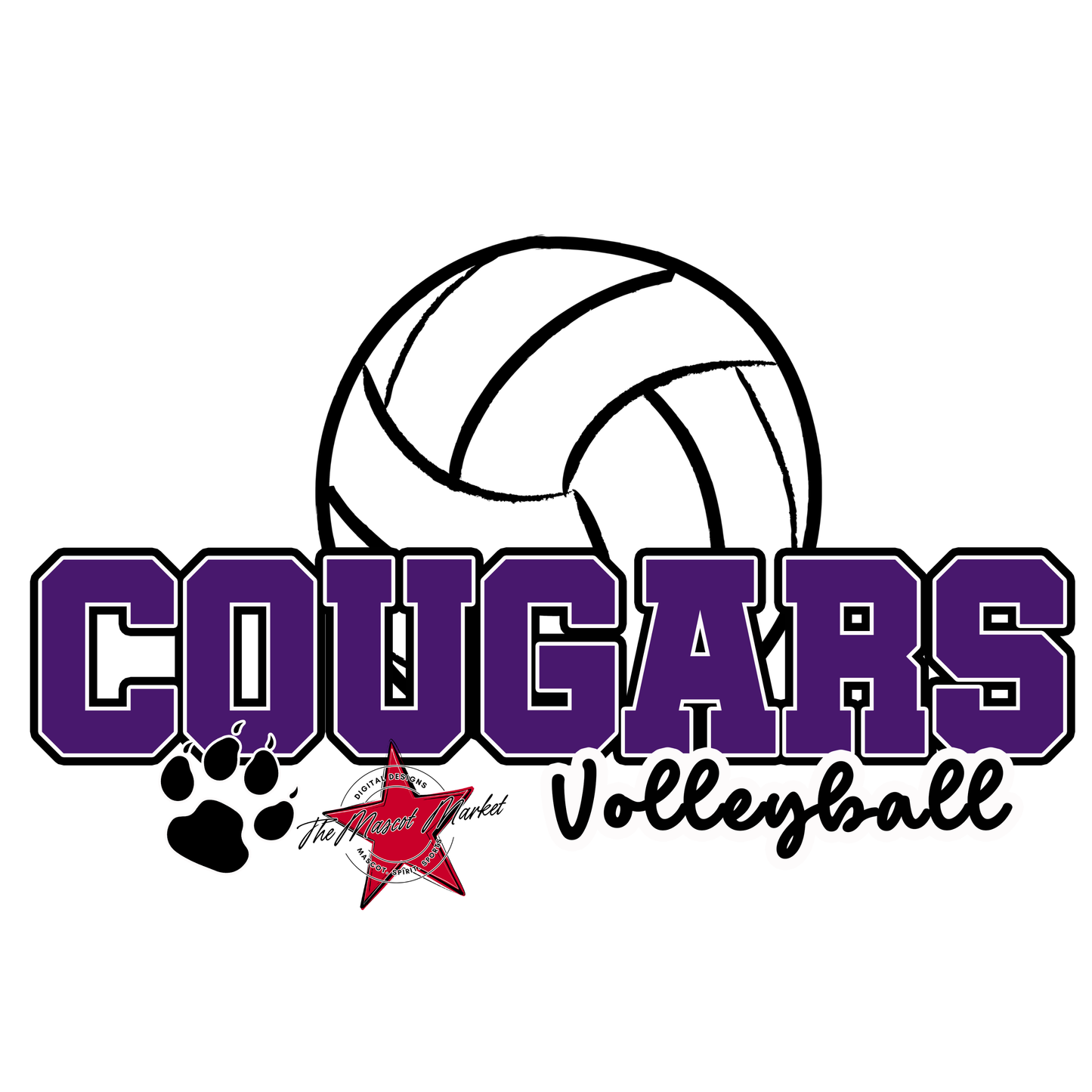 Cougars Varsity Volleyball-Royal Blue