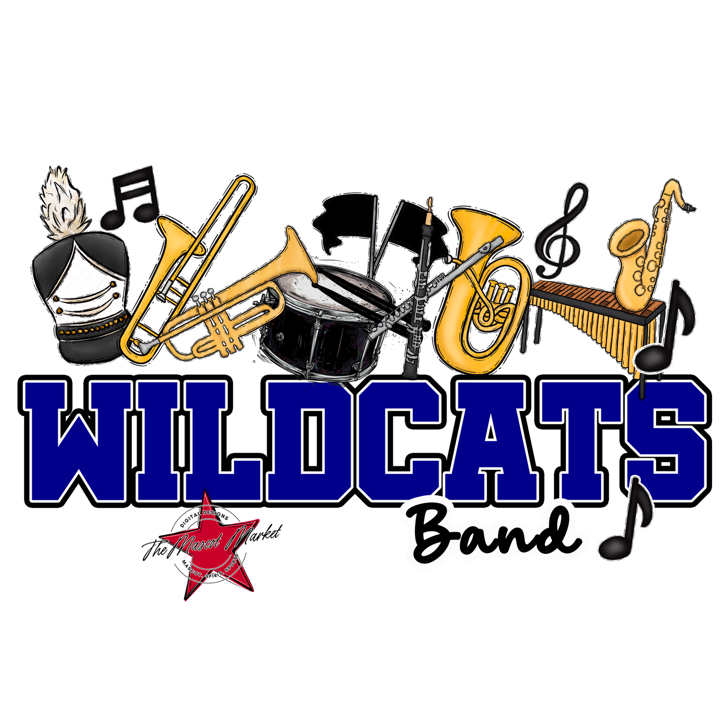 Wildcats Varsity Band-Blue