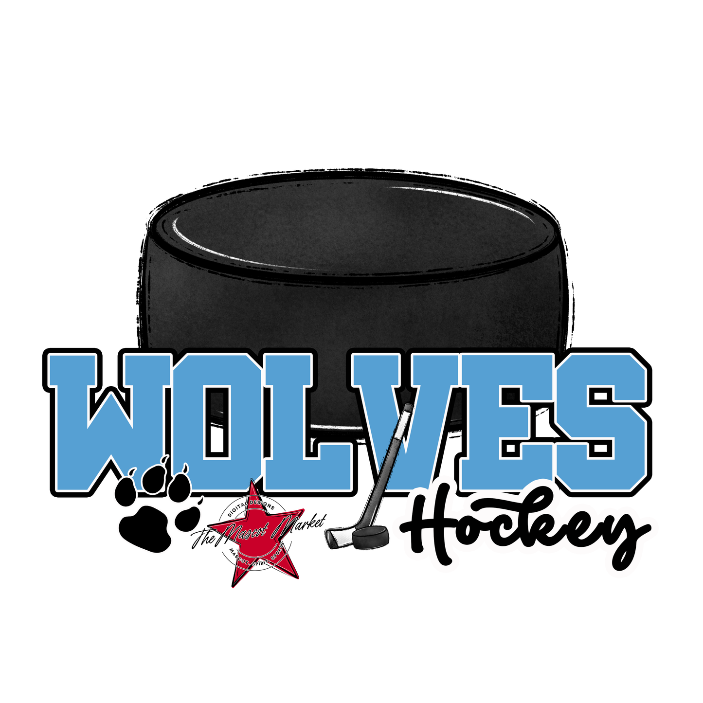 Wolves Varsity Hockey-Carolina Blue