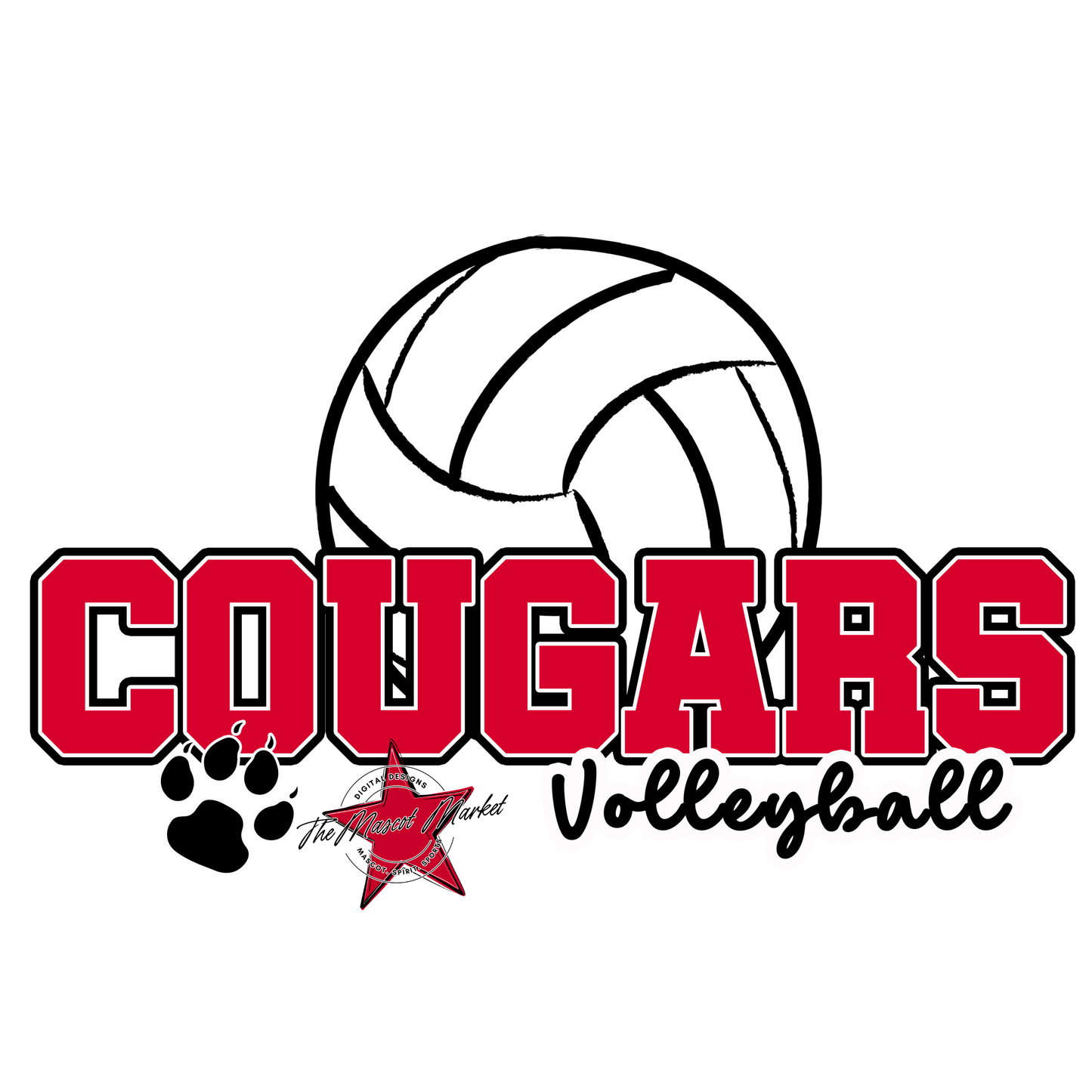 Cougars Varsity Volleyball-Red