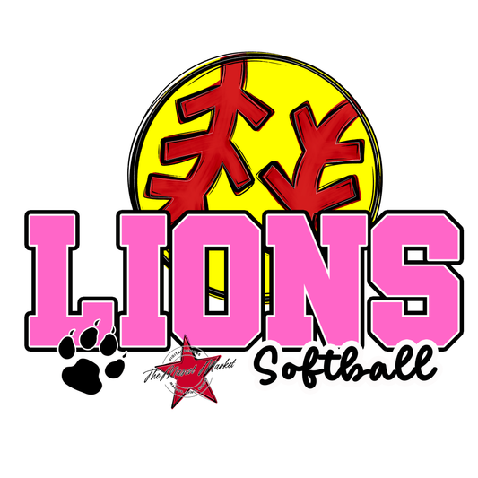 Lions Varsity Softball-Baby Pink