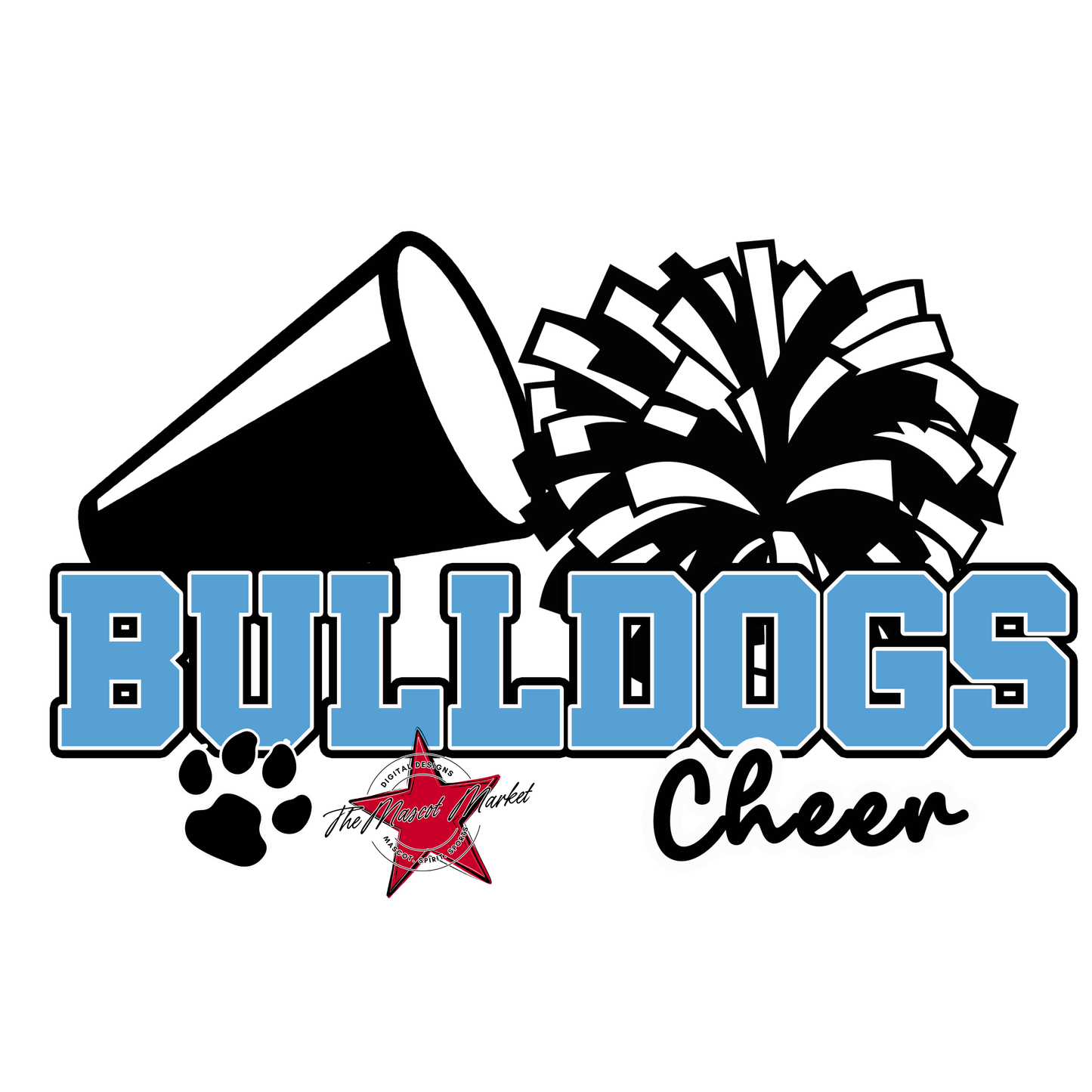 Bulldogs Varsity Cheer-Carolina Blue