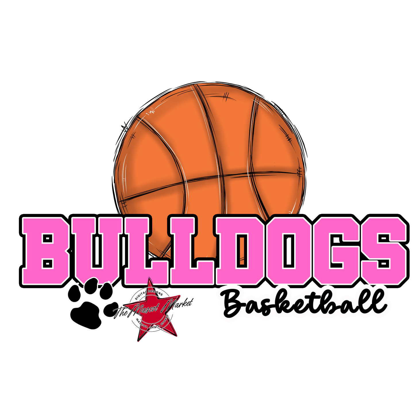 Bulldogs Varsity Basketball-Baby Pink